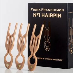 Fiona Franchimon No 1 Hairpin Satin Sand - 3 Hairpins New With Original Box